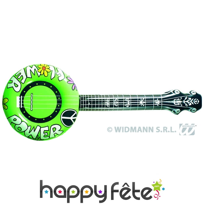 Guitare hippie gonflable