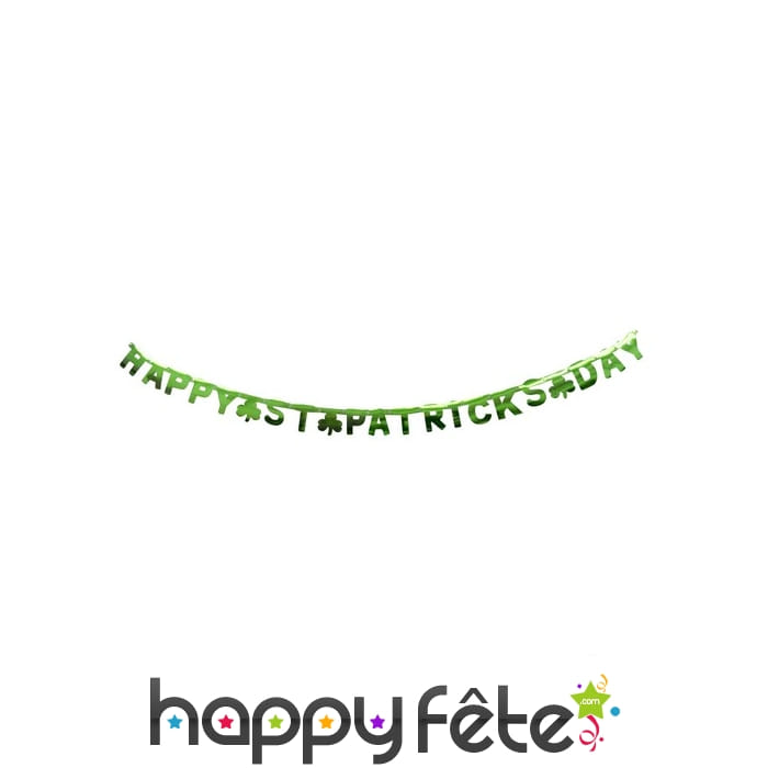 Guirlande Happy Saint Patrick's day de 2m