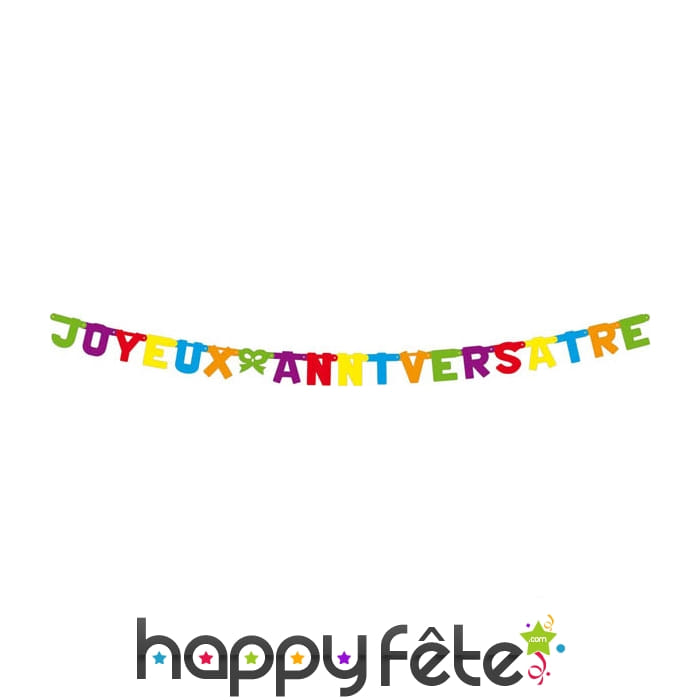 Guirlande joyeux anniversaire