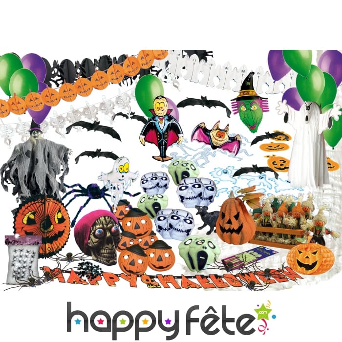 Grand kit de décoration pour halloween