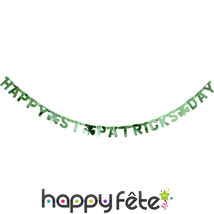 Guirlande lettres de la saint patrick
