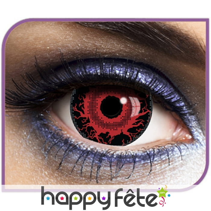 Grandes lentilles rouges de diable