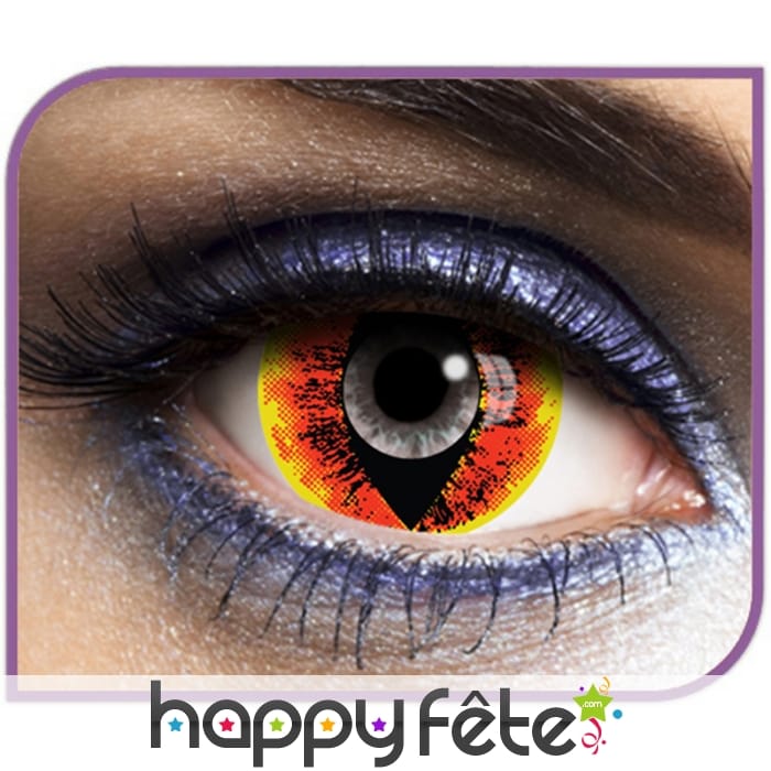 Grandes lentilles yeux de serpent en feux