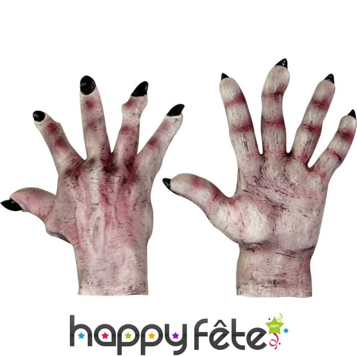 Gants mains de monstre pour adulte