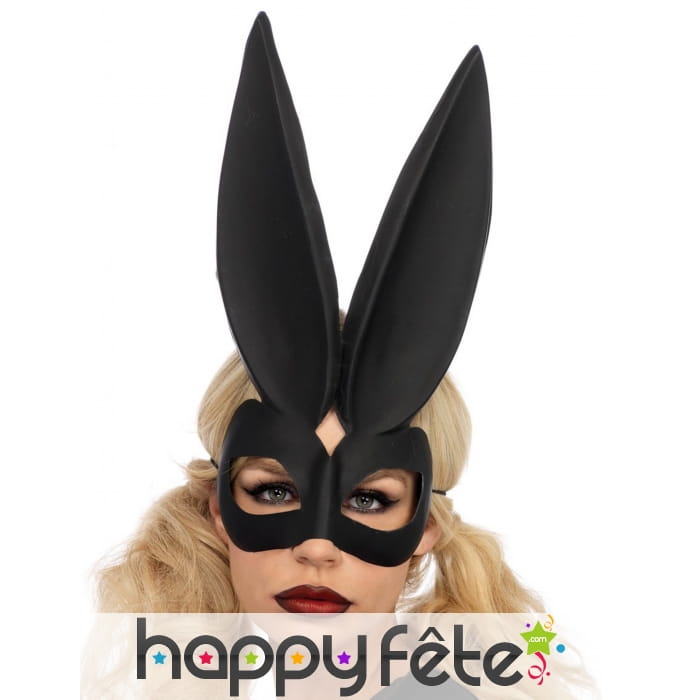 Grand masque de lapin noir