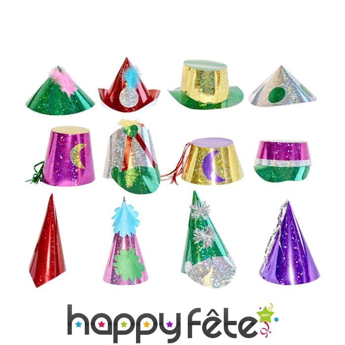 Grand modèle de chapeau métallisé