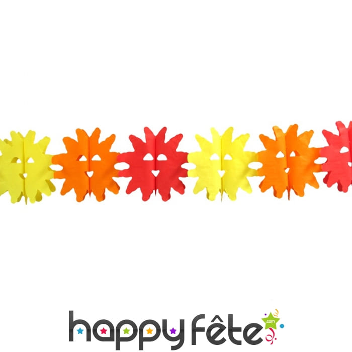 Guirlande multicolore de soleil. 4m