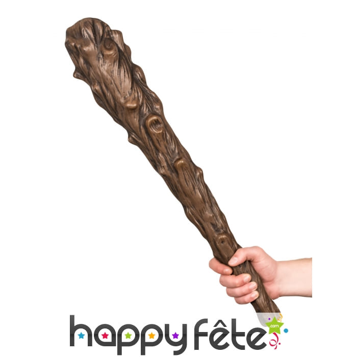 Gourdin marron imitation bois de 58cm