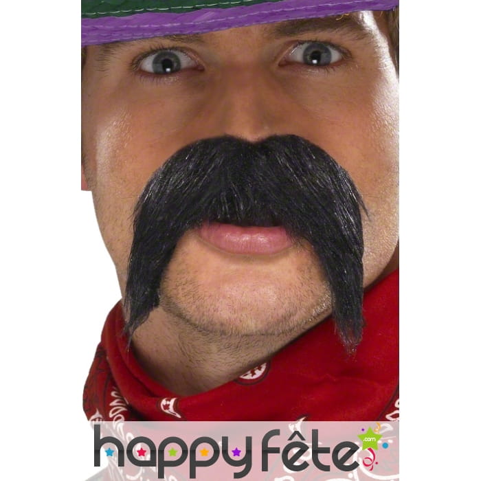 Grosses moustaches mexicaine auto adhesive