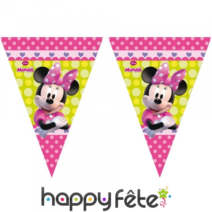 Guirlande Minnie Mouse de fanions 3m