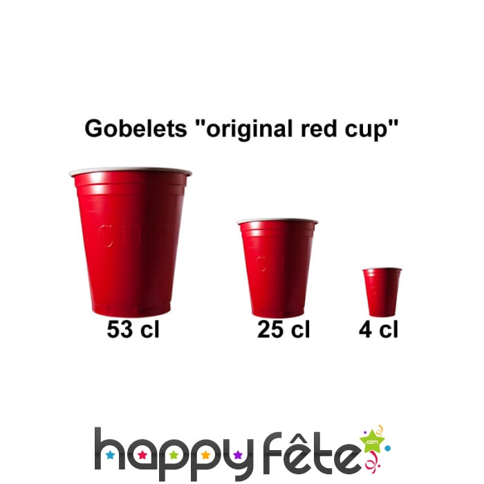 Gobelets "original cup" rouges