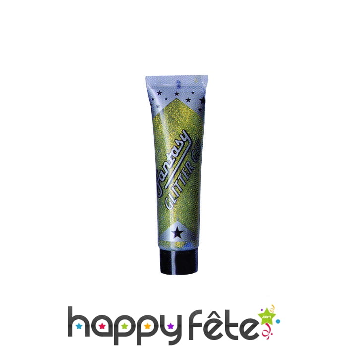 Gel pailletté doré pour la peau