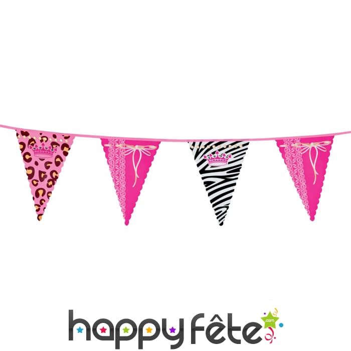 Guirlande princess de fanions, 6m