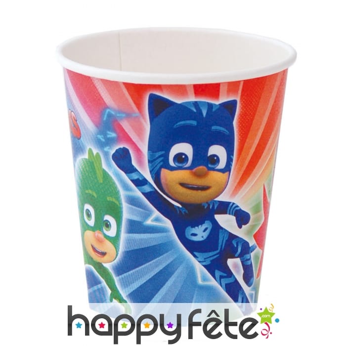 Gobelets Pyjamasques en carton, par 8