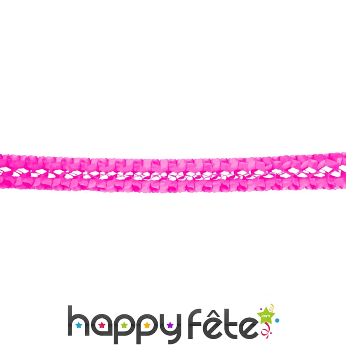 Guirlande plume fuschia