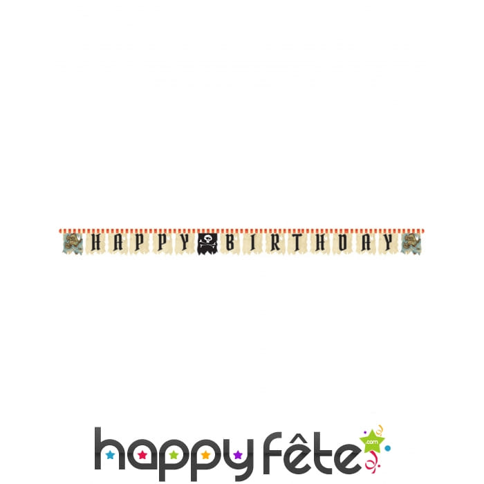 Guirlande Pirate Happy Birthday de 260cm