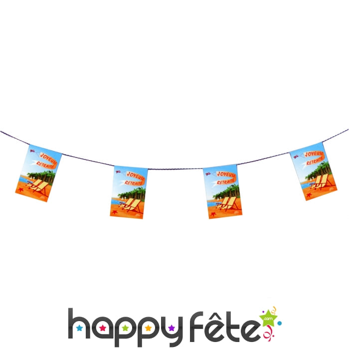 Guirlande papier "Joyeuse retraite"