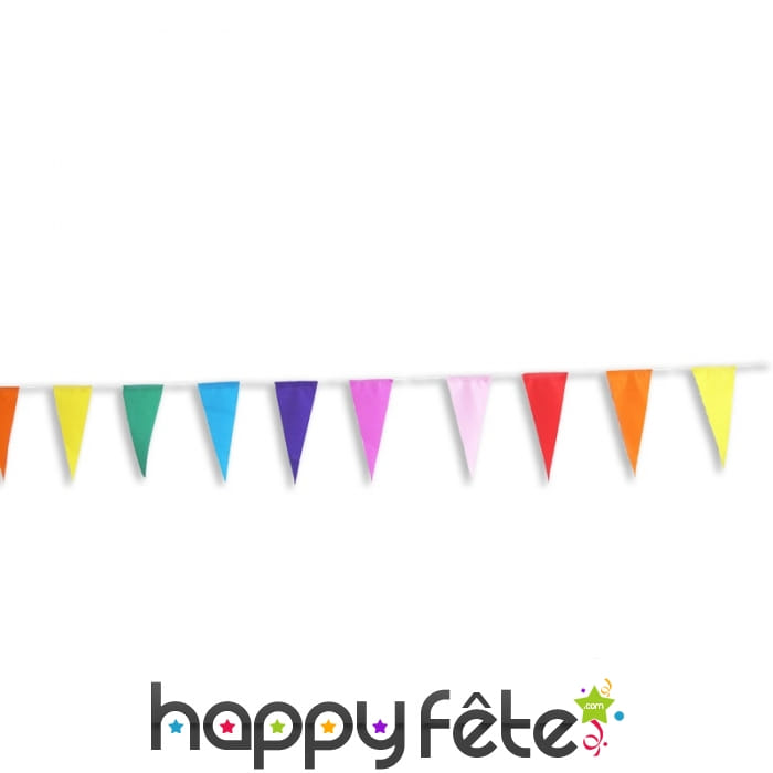 Guirlande pavillons multicolores en papier,6m