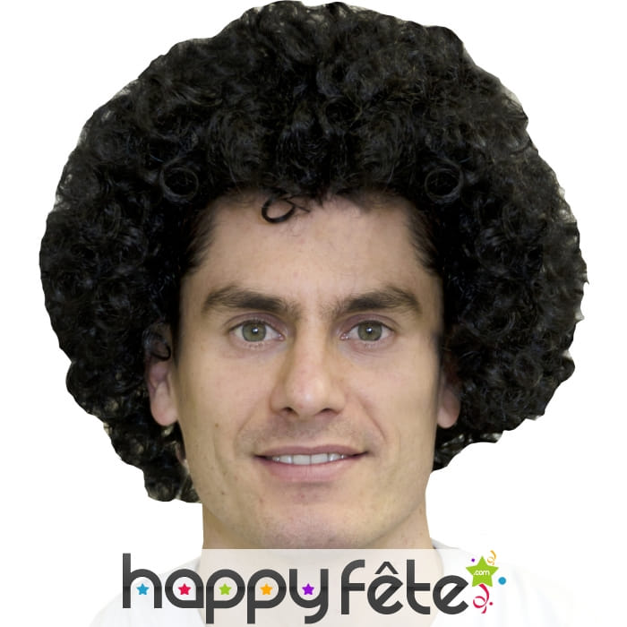 Grosse perruque pop/afro noire