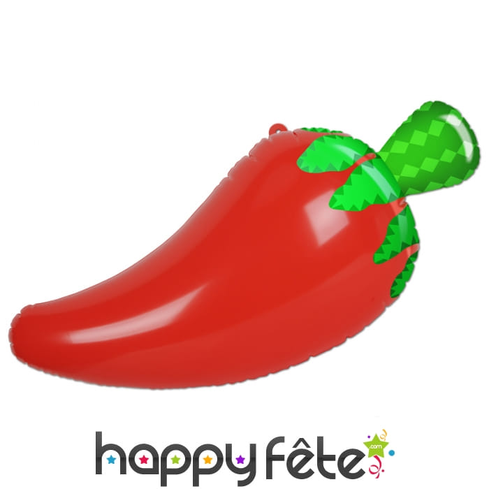 Gros piment rouge gonflable, 76 cm