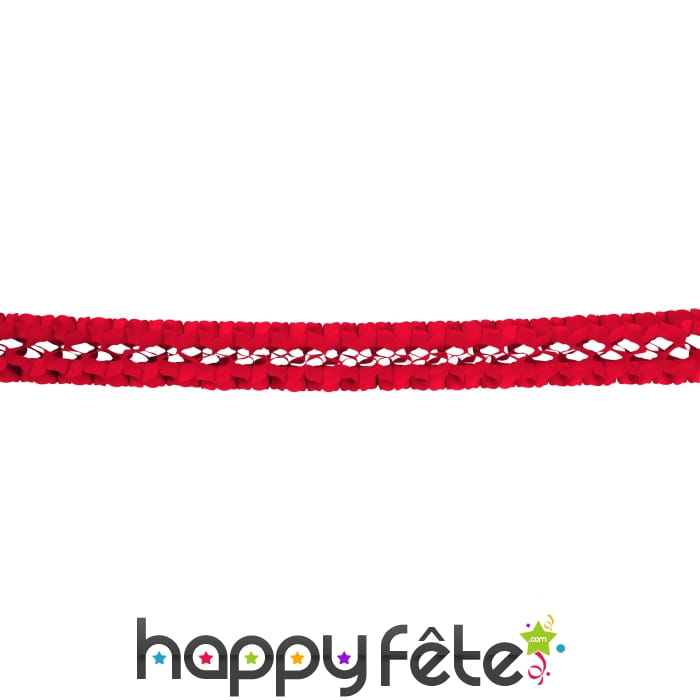 Guirlande plume rouge