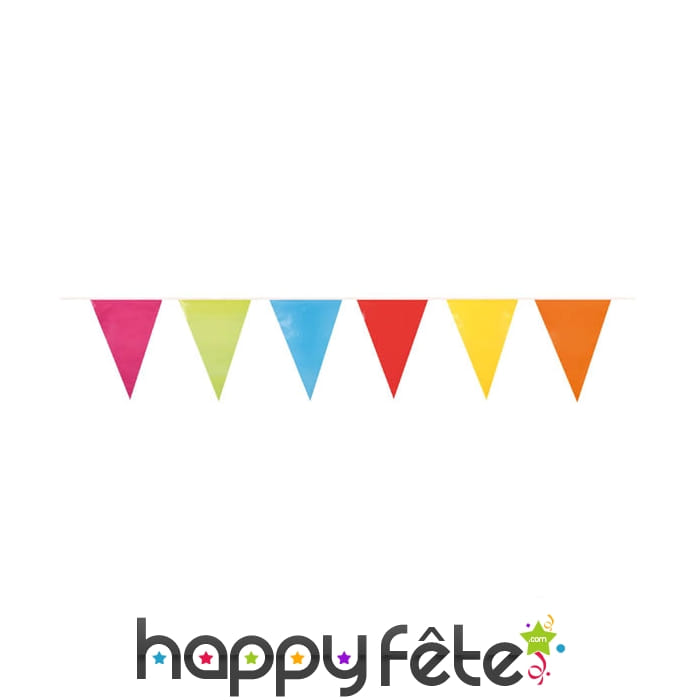 Guirlande petits triangles multicolores