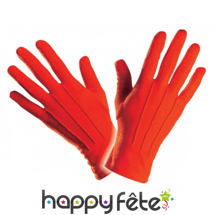 Gants rouges en polyester de qualité supérieure