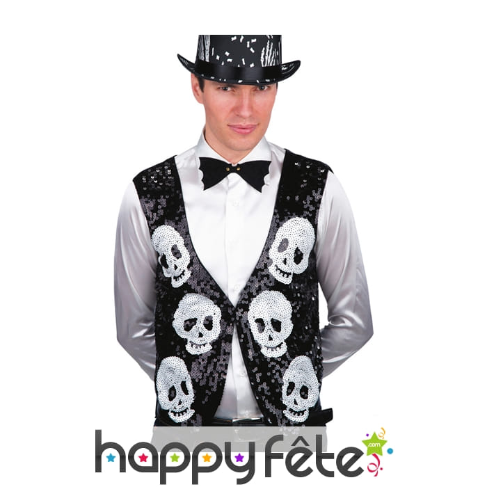 Gilet têtes de mort