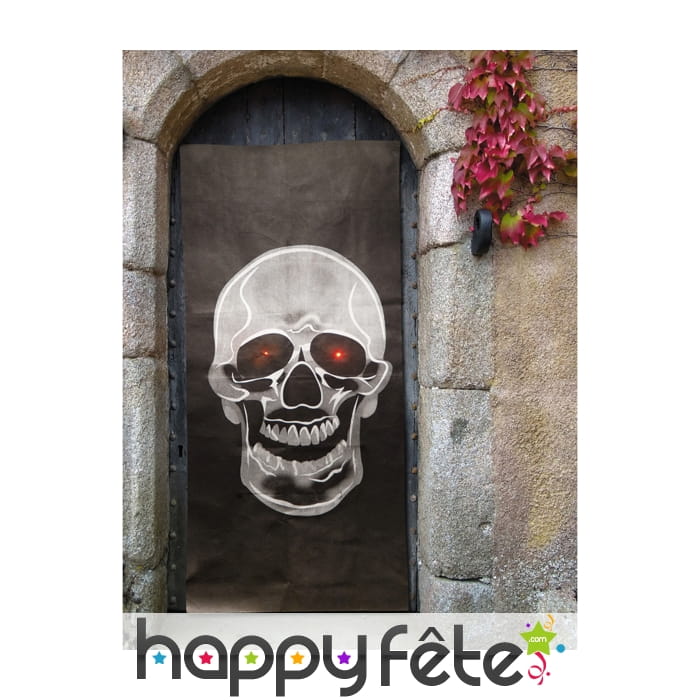 Grande tête de mort sonore bienvenue pour porte