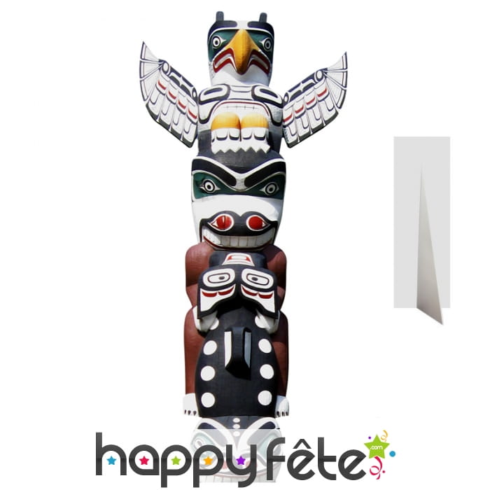 Grand totem Indien en carton plat