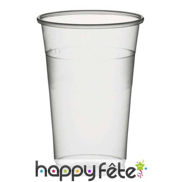 Gobelet transparent jaugé de 30cl