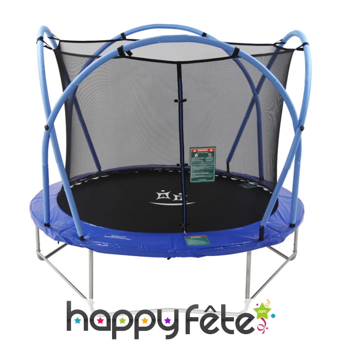 Grand trampoline pliable rond avec clôture