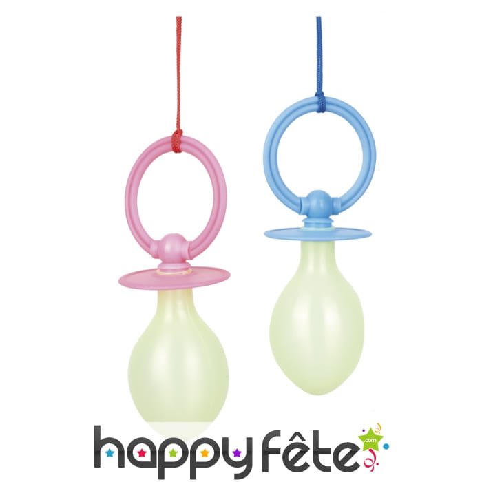 Grosse tétine rose ou bleue