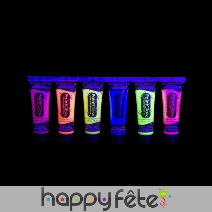 Gel UV fluo à paillettes, 10ml