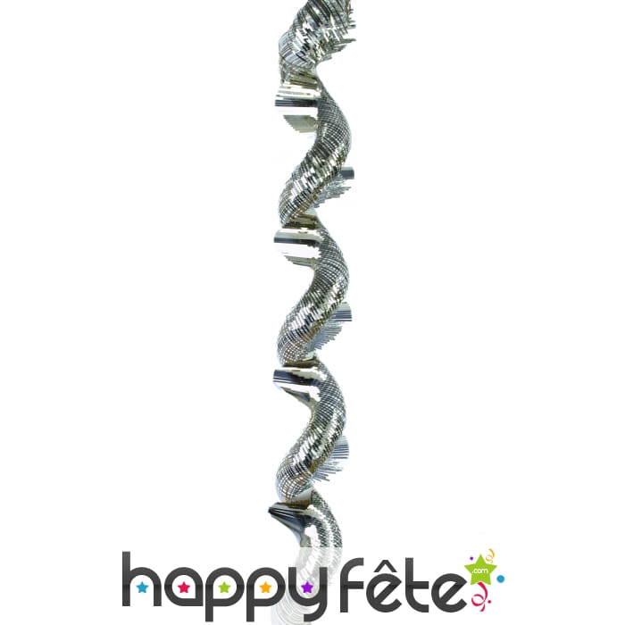 Guirlande virvatelle argentée