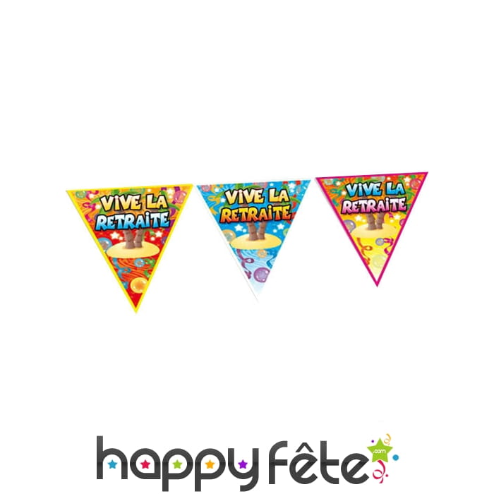 Guirlande vive la retraite de fanions, 6m