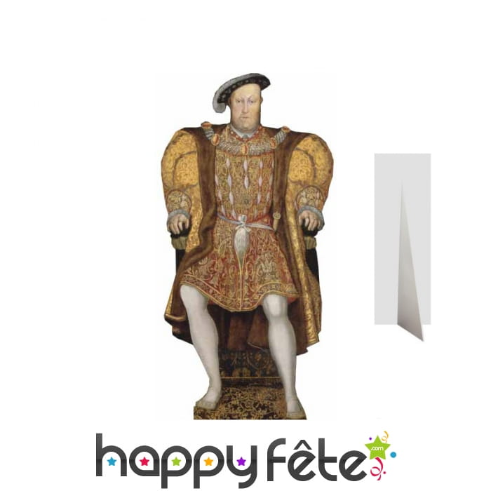 Henry 8 d'Angleterre taille réelle en carton plat
