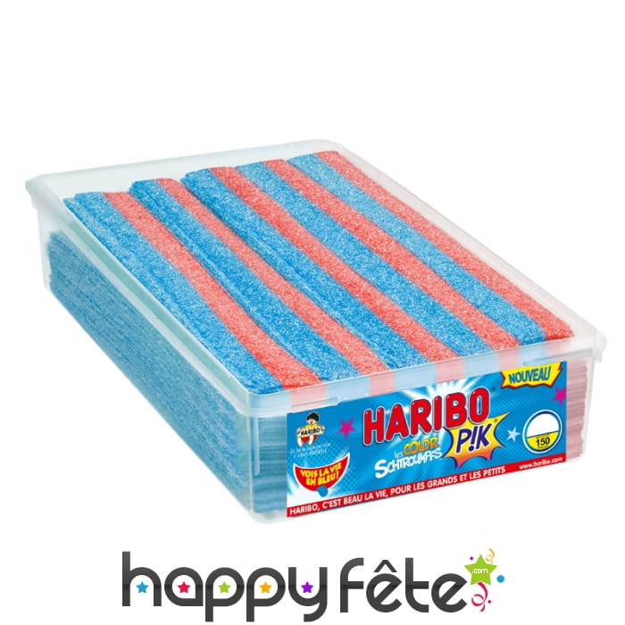 Haribo, boite schtroumpfs pik de 150