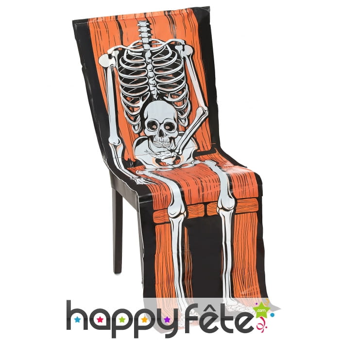Housse chaise corps de squelette