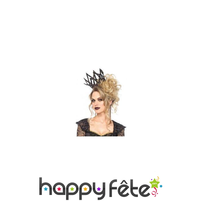 Haute couronne noir et or