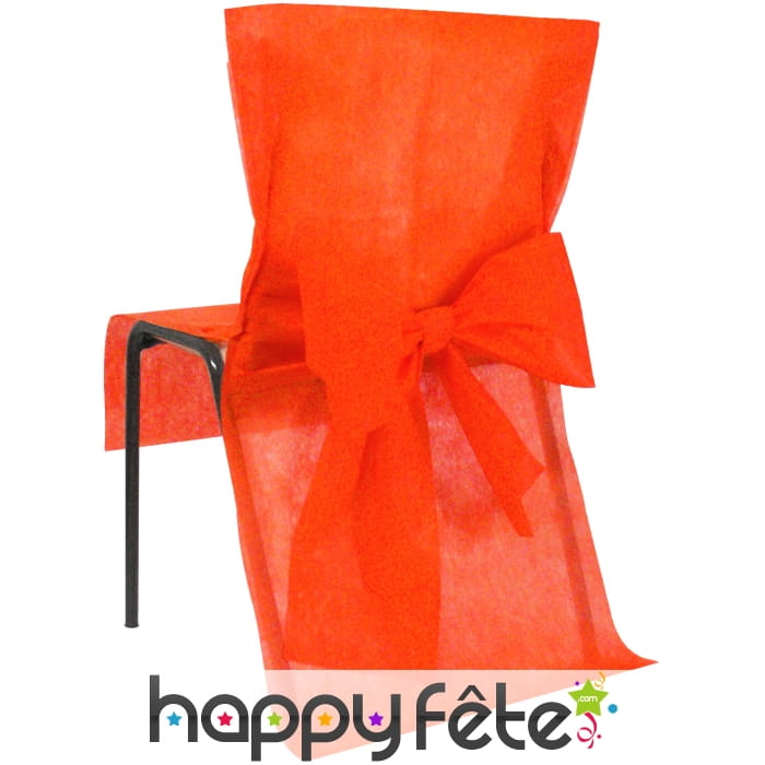 Housses de chaise non tissé noeud mandarine