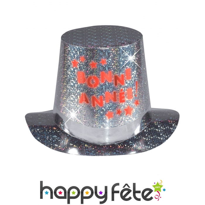 Haut de forme Bonne année lumineux