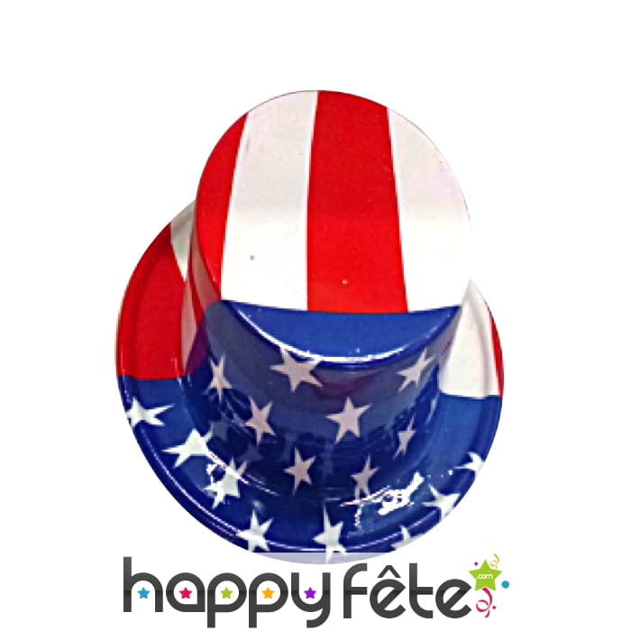 Haut de forme oncle sam drapeau américain