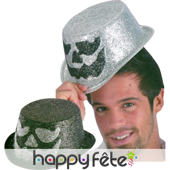 Haut de forme pailletté horreur