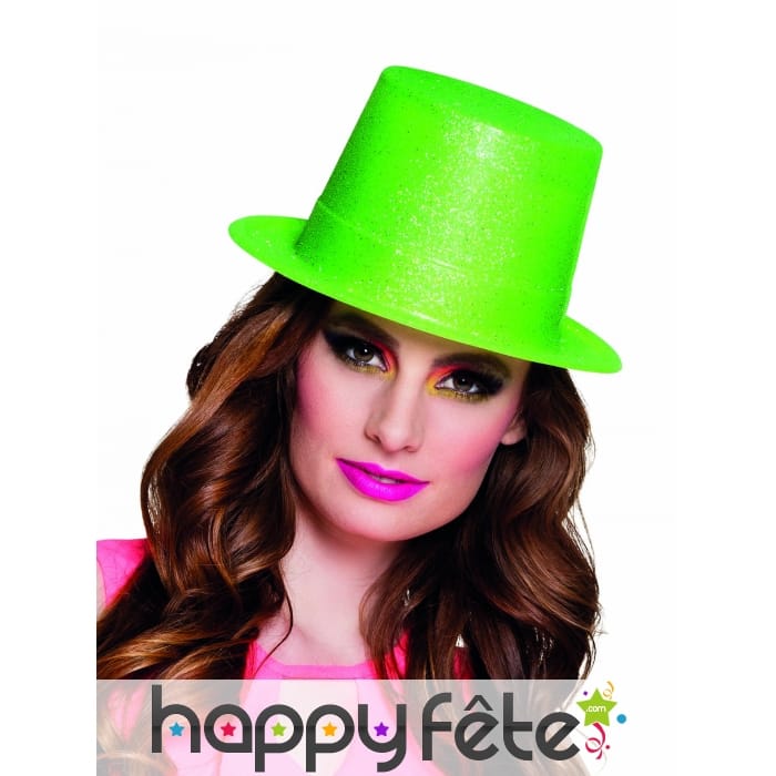 Chapeau Haut-de-Forme avec Paillettes 5 couleurs variés