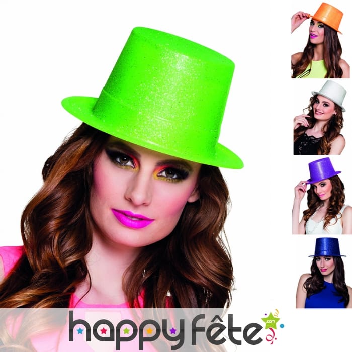 Haut de forme recouvert de paillettes