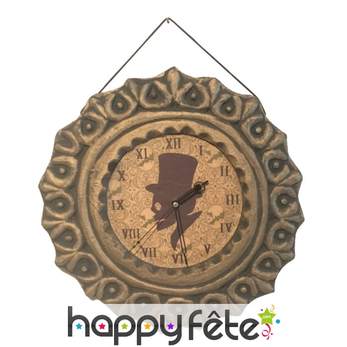 Horloge Halloween à chiffres romain