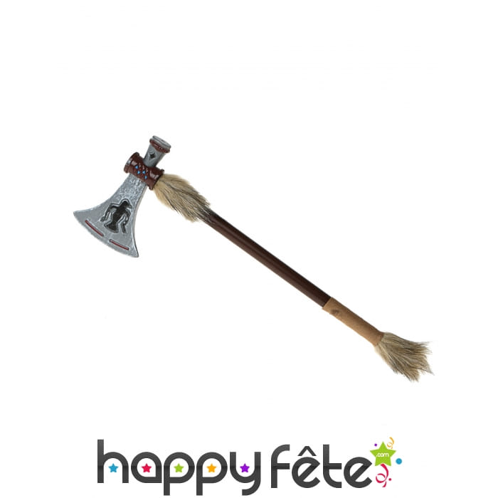 Hache indienne tomahawk aspect bois 47cm