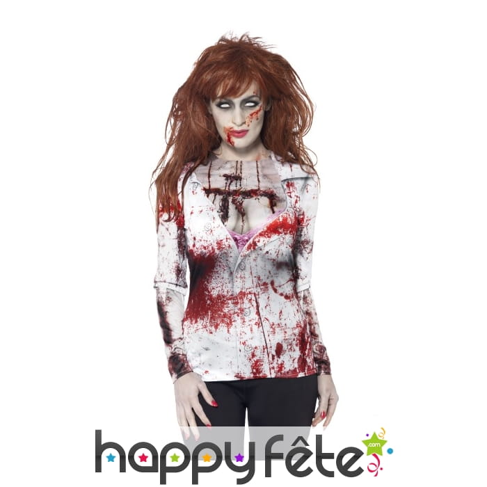 Haut imprimé zombie pour femme