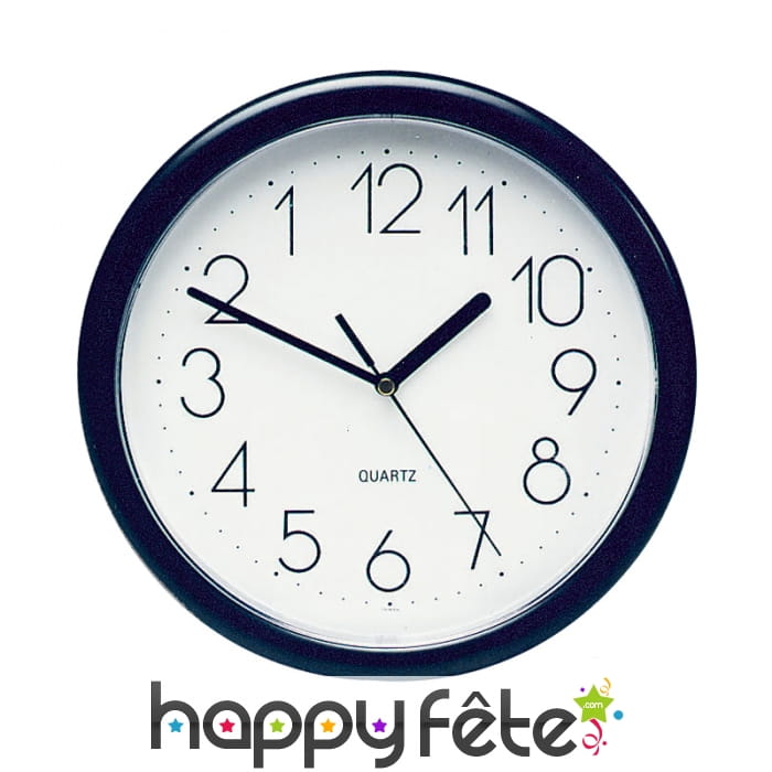 Horloge murale avec chiffres inversés